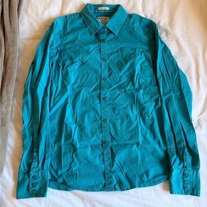 Ariat Women’s Kirby Stretch Teal Blue Button-Down Western Shirt